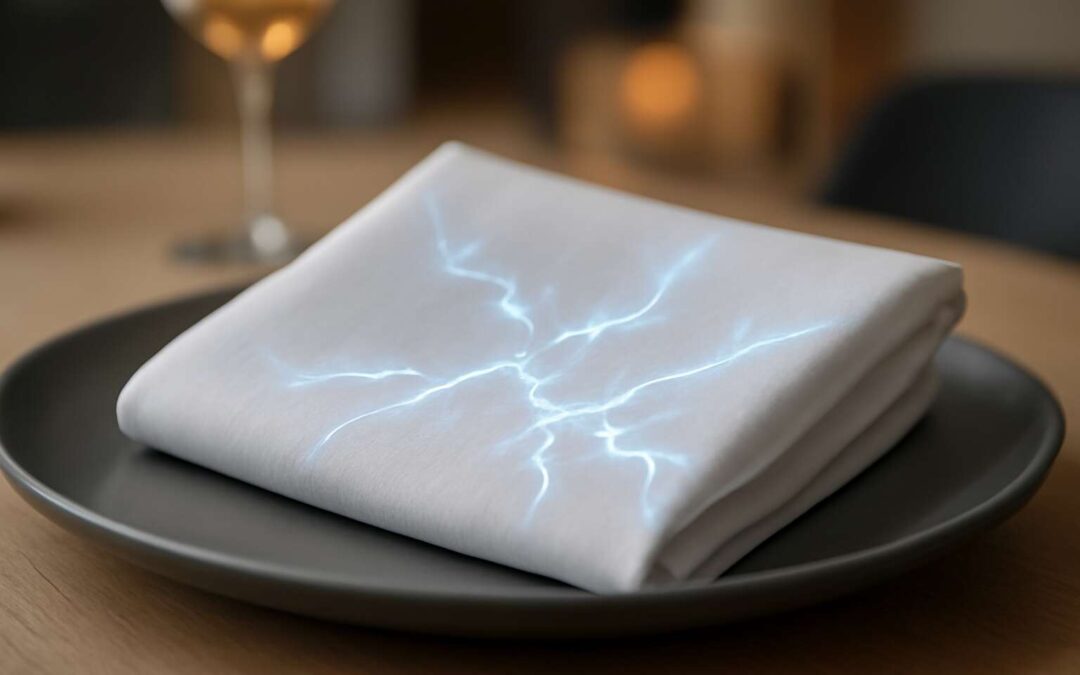 A taser napkin moment: the shocking trend changing tableware etiquette.